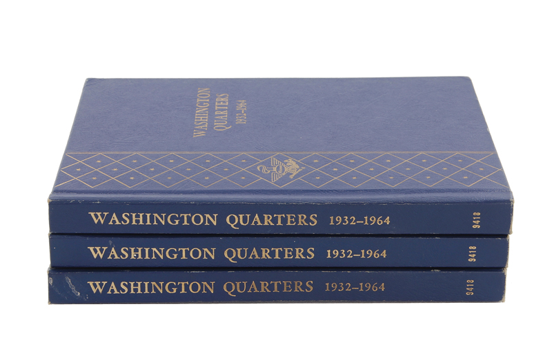 Appraisal: Coins US Washington quarters in Whitman albums through pcs Provenance