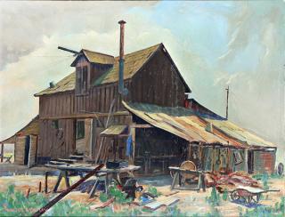 Appraisal: Painting Walter Bailey Walter Alexander Bailey American - Old Barn