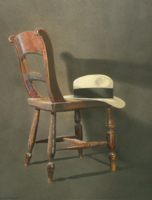 Appraisal: Nick Hay late th century- The Artist's Chair pastel crayon