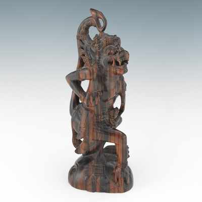 Appraisal: Carved Rosewood Figure of Hanuman Indonesia Beautiful carved open work