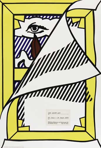 Appraisal: ROY LICHTENSTEIN Art About Art Poster Offset color lithograph x