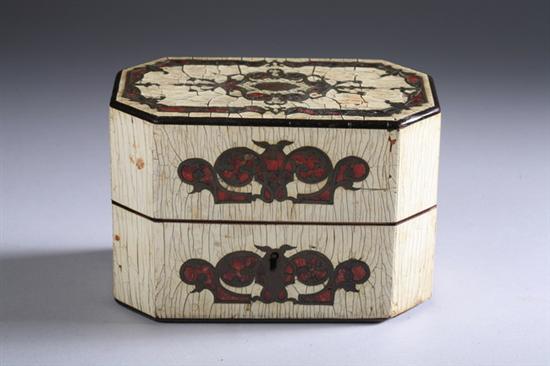 Appraisal: FRENCH IVORY AND BOULLE MARQUETRY JEWEL BOX late th century