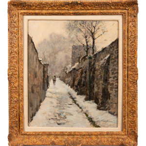 Appraisal: Lucien Henri Grandg rard French - La rue St Vincent