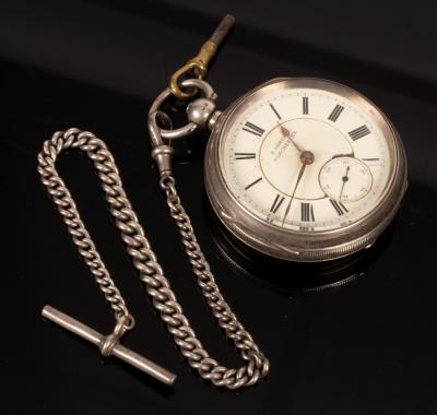 Appraisal: A silver cased open faced pocket watch H Samuel Manchester