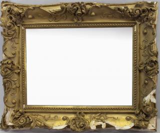 Appraisal: Antique Carved Gilded Wooden Frame as is Rabbet Size x