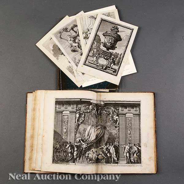 Appraisal: French Old Master Engravings a bound book containing various engravings