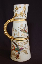 Appraisal: ROYAL WORCESTER HAND PAINTED EWER