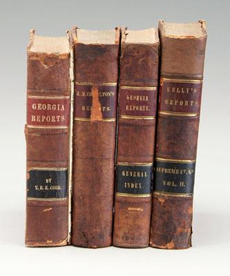 Appraisal: Four Georgia law books - Robert Charlton Reports of Decisions