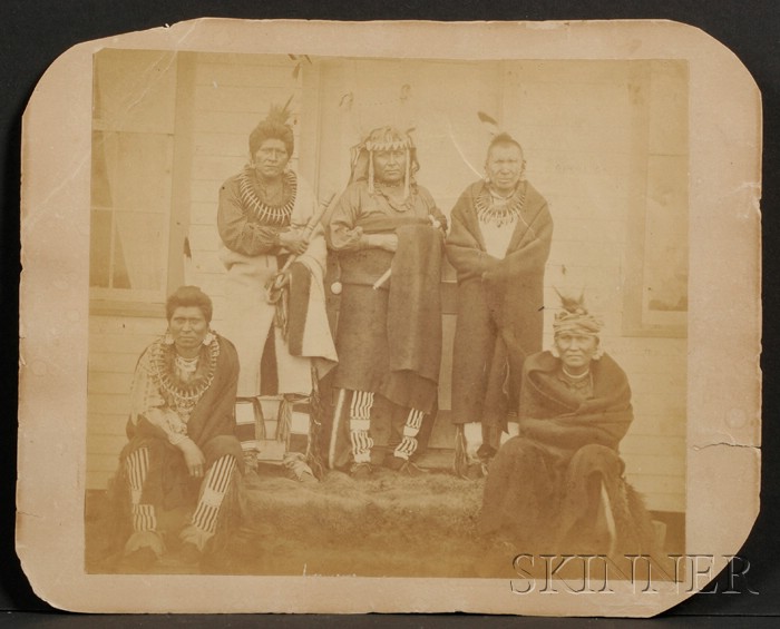 Appraisal: Photograph of Pawnee Chiefs William H Jackson photographer c -