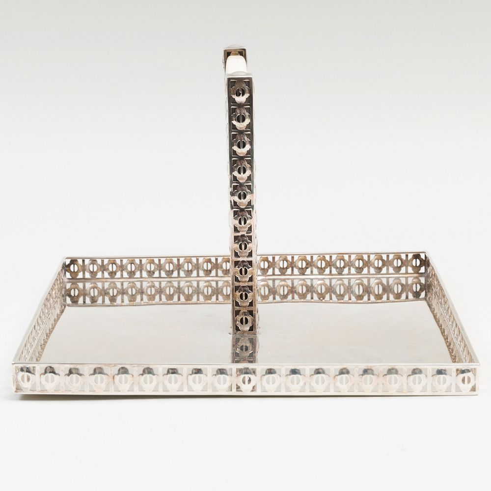 Appraisal: Josef Hoffmann Silver Hors d'Oeuvre Server for the Wiener Werkst