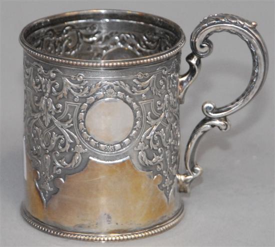 Appraisal: ENGLISH VICTORIAN STERLING SILVER CUP Marked Sheffield - by Martin