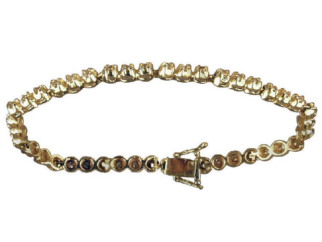 Appraisal: Terrific ladies karat yellow gold tennis bracelet in G-H color