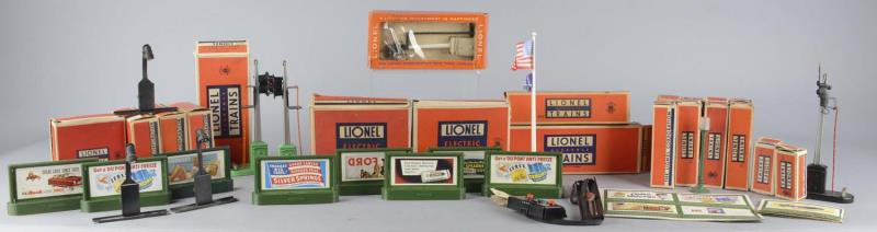 Appraisal: Lot Of Lionel Train Layout Accessories More than items in