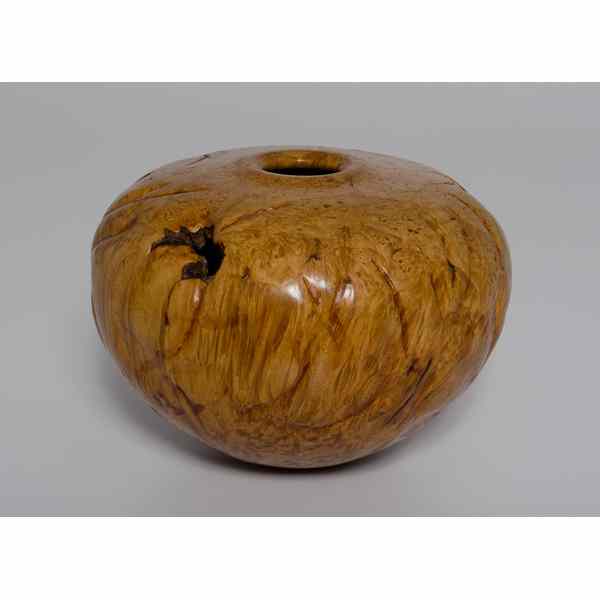 Appraisal: Maple Burl Lathe Turned Vessel by Dennis Elliott American a