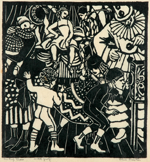 Appraisal: Thea Proctor - The Peep Show woodblock A P monogrammed