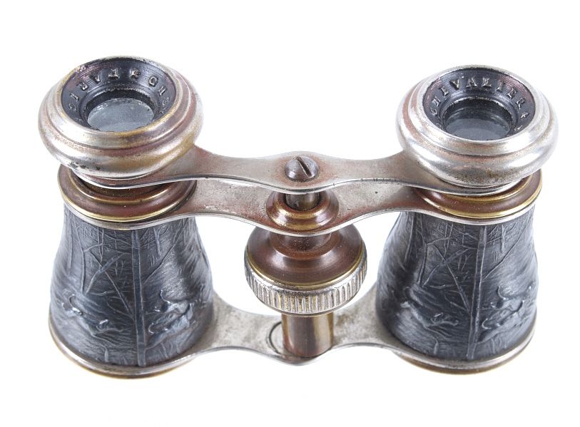 Appraisal: Chevalier Paris Silver Nickel Opera Glasses 's Featured in this