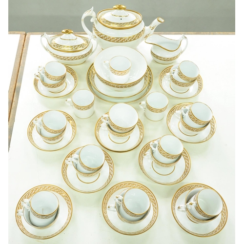 Appraisal: A Spode white and gilt tea and coffee service c