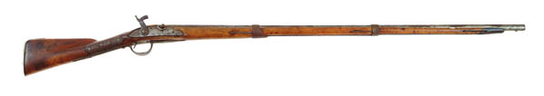 Appraisal: CONVERTED CHARLESVILLE MUSKET Cal - rnd bbl No markings visible