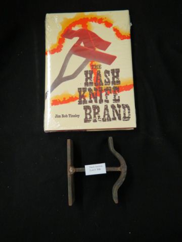 Appraisal: Bob Tinsley Western Book Branding Iron The Hash Knife Brand