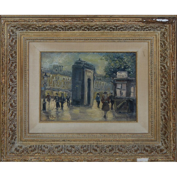 Appraisal: Louis van der Pol - Dutch Paris Street Scene th