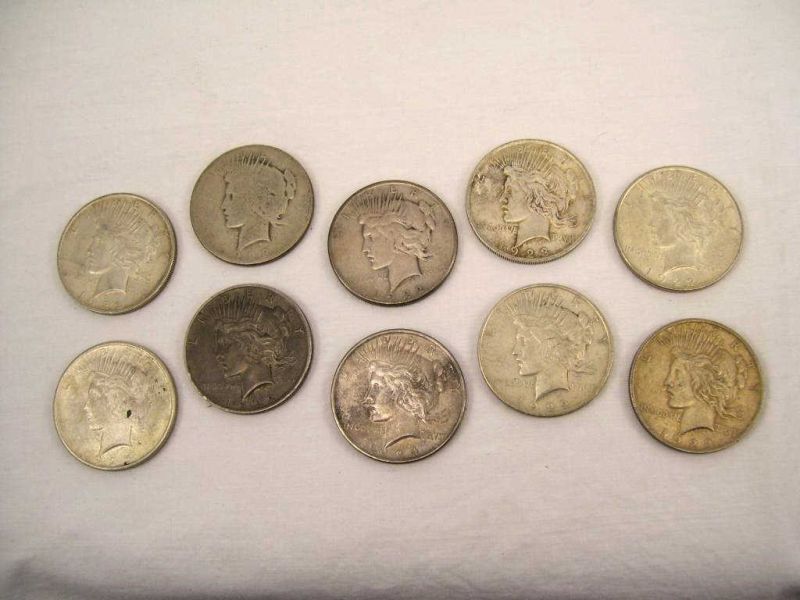 Appraisal: Peace Dollars Includes - - S - - - Selling