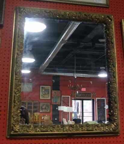 Appraisal: th Century Gilded Frame As a Mirror From a Larchmont