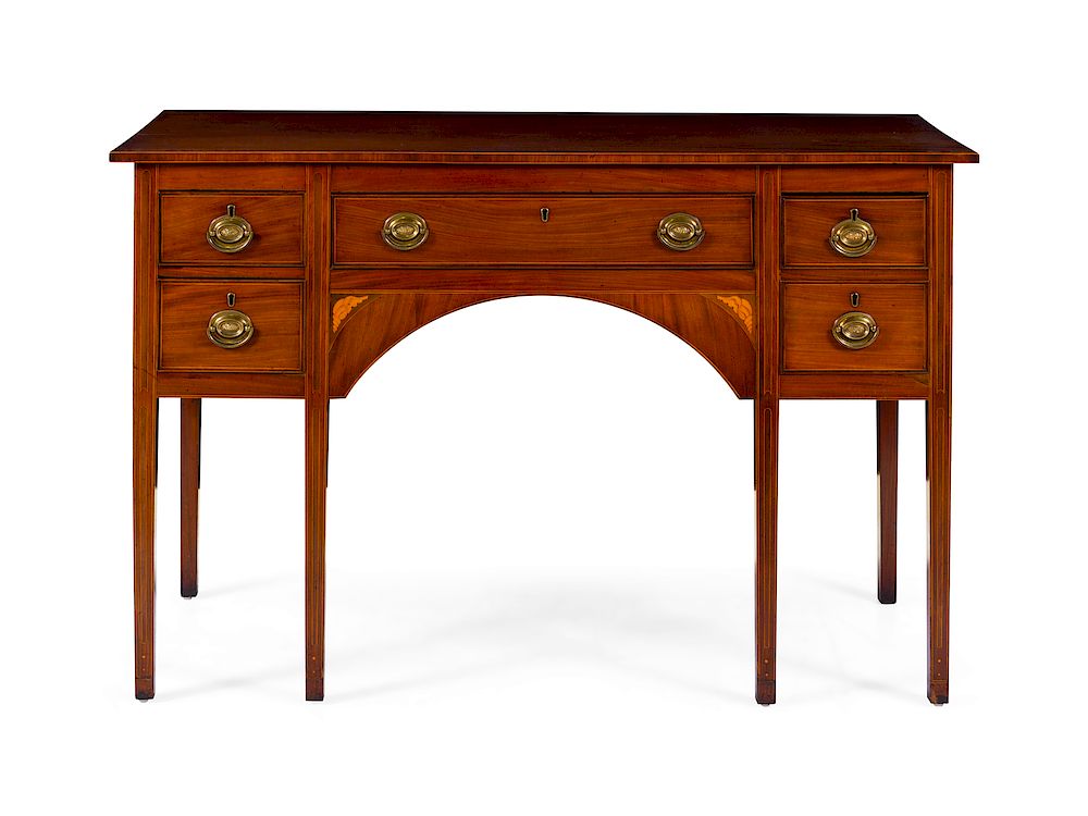 Appraisal: A George III Mahogany Sideboard A George III Mahogany Sideboard