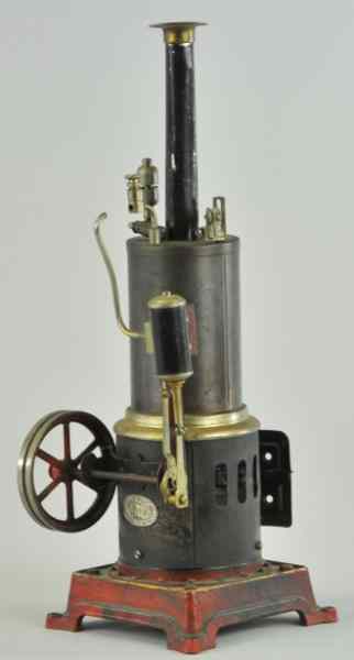 Appraisal: FALK VERTICAL STEAM ENGINE J F N Germany burnished boiler