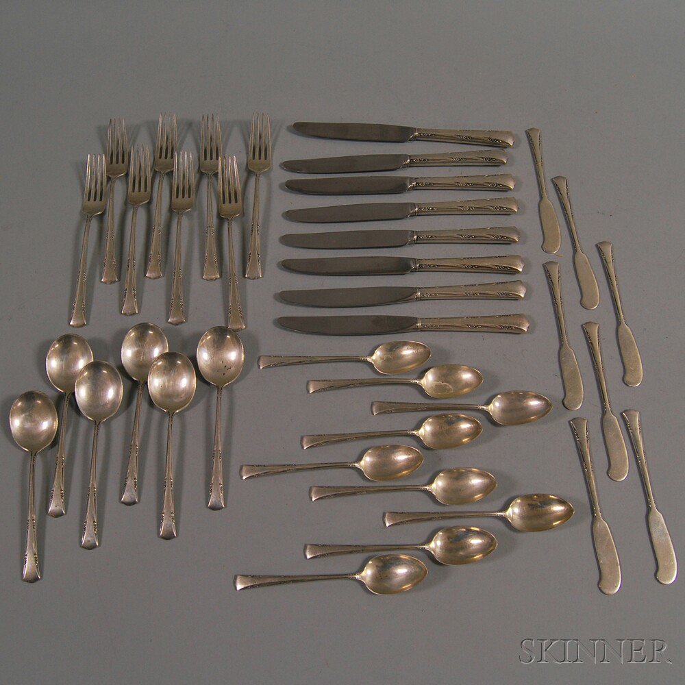 Appraisal: Gorham Greenbriar Partial Sterling Silver Flatware Service comprised of eight