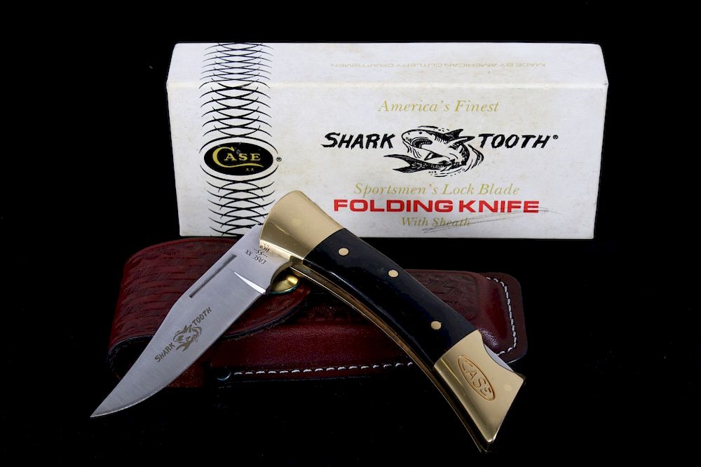 Appraisal: RARE CASE XX Shark Tooth Folding Knife For your bidding