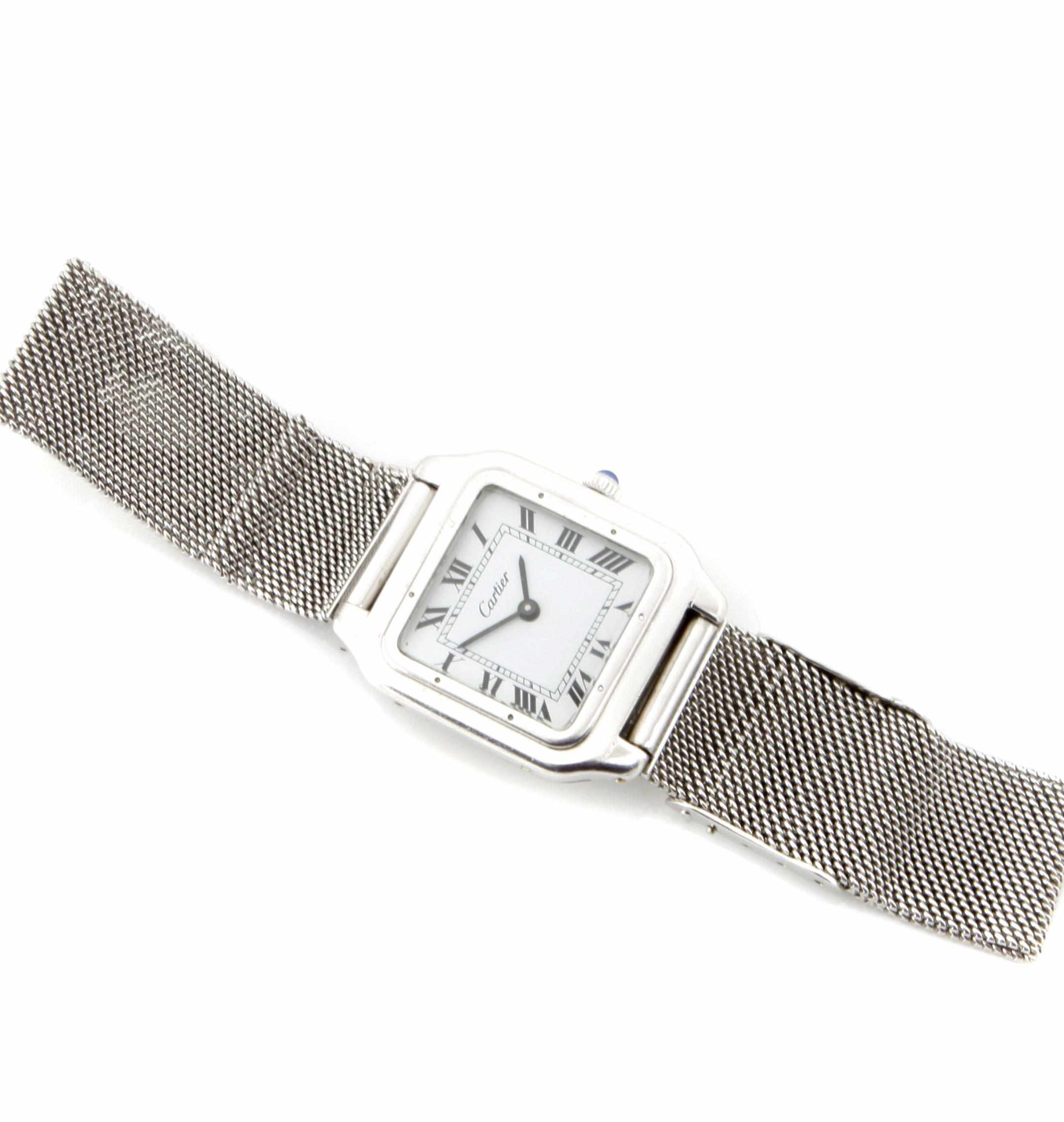 Appraisal: A white gold bracelet wristwatch gross weight approximately grams length