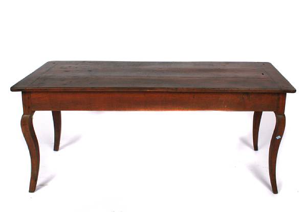 Appraisal: A French Provincial harvest table height in width ft in