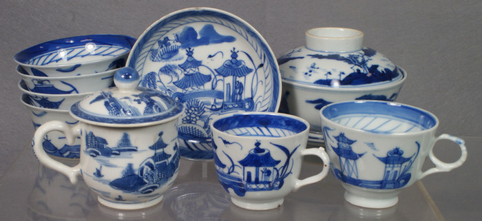 Appraisal: Chinese export porcelain Canton lot of pieces to include demitasse