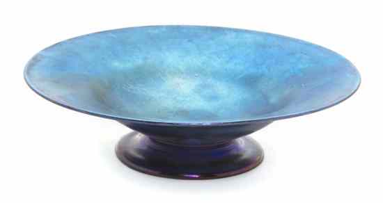 Appraisal: A Tiffany Studios Favrile Glass Bowl of circular form with