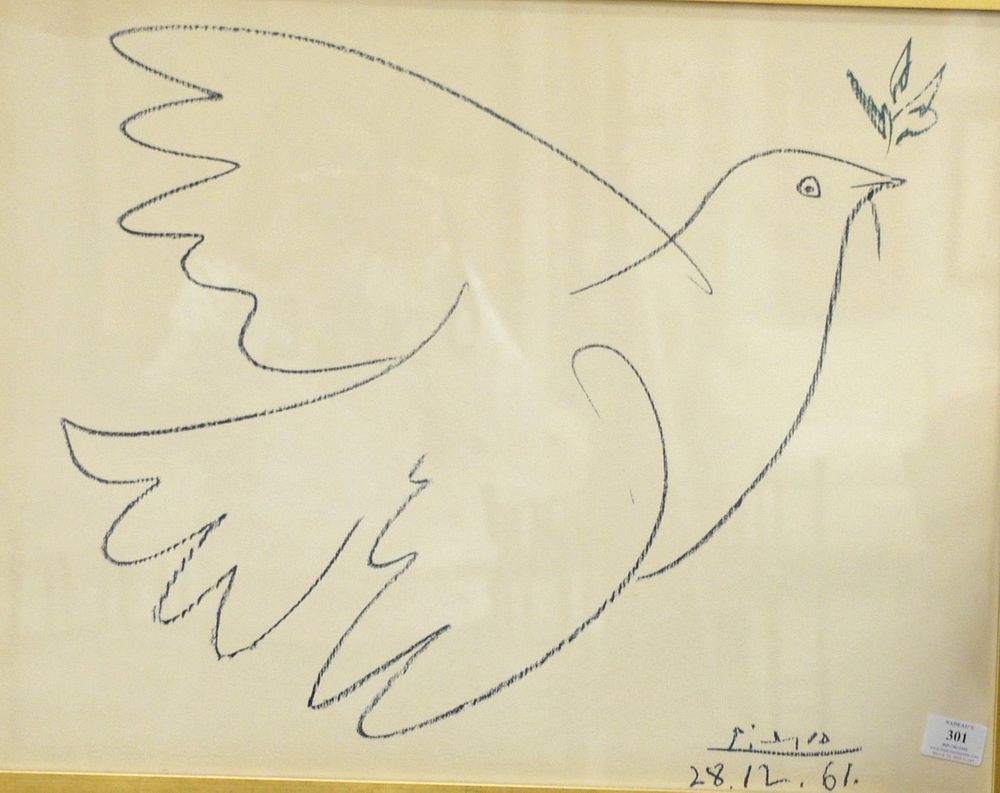 Appraisal: After Pablo Picasso Spanish - Dove of Peace color offset