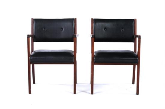 Appraisal: SET ELEVEN JENS RISOM WALNUT LOW OPEN ARM CHAIRS design