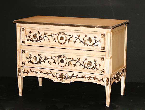 Appraisal: An Italian Neoclassical style painted commode height in width in