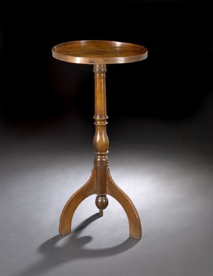 Appraisal: French Provincial Fruitwood Occasional Table late th century the circular