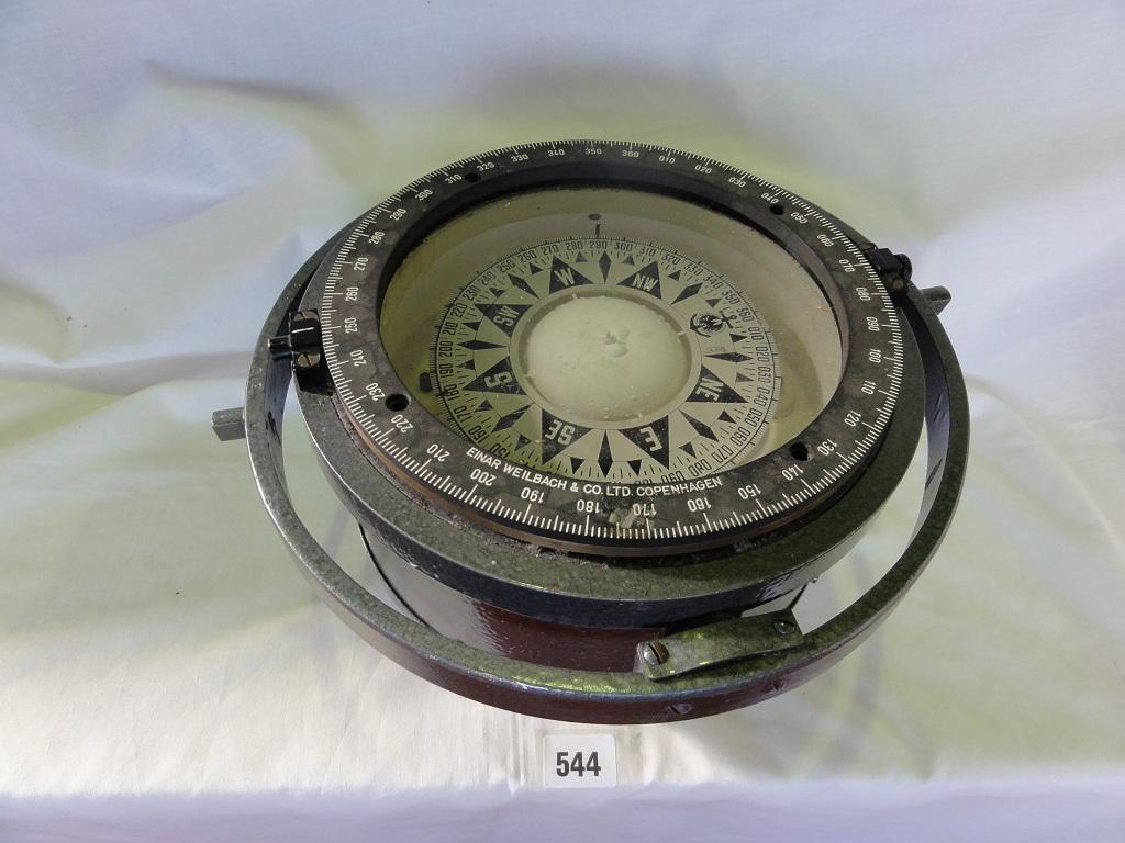 Appraisal: A good example of a ships compass made by Einar