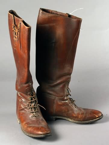 Appraisal: pair of WWI Officers Boots non-issued private purchase very popular