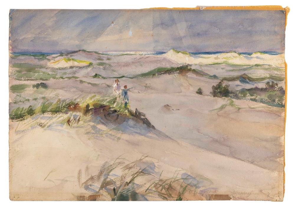 Appraisal: JOHN WHORF MASSACHUSETTS - DUNELANDS P'TOWN PROVINCETOWN MASSACHUSETTS WATERCOLOR ON