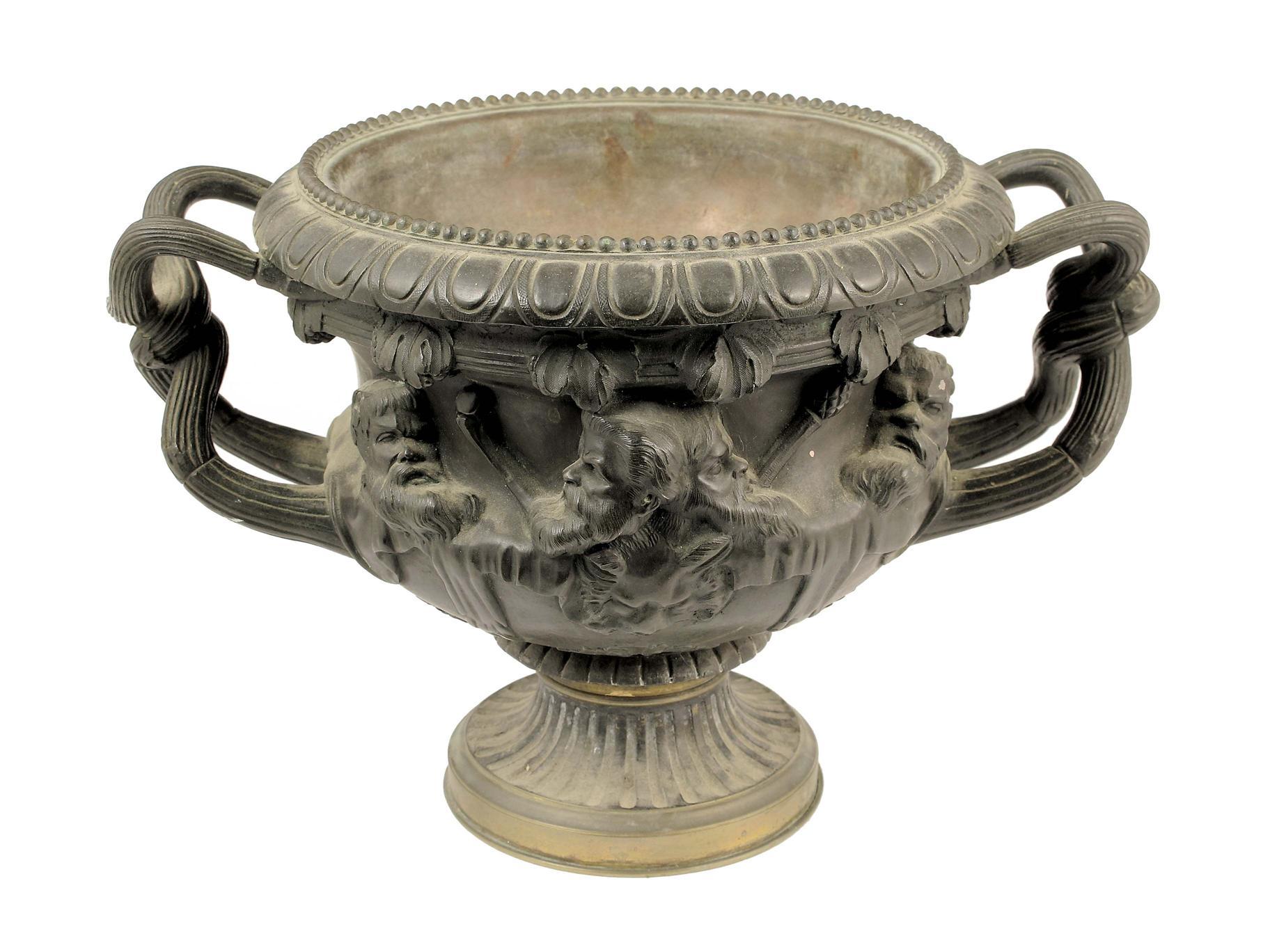 Appraisal: A th century bronze model of the Warwick Vase