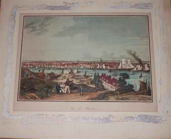 Appraisal: Baltimore View Artist unidentified ''Vue de Baltimore '' depicting the