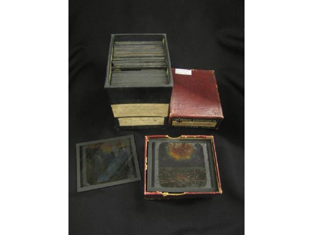 Appraisal: Stereopticon Glass View Slides Natural Wonders West Indies sets boxed