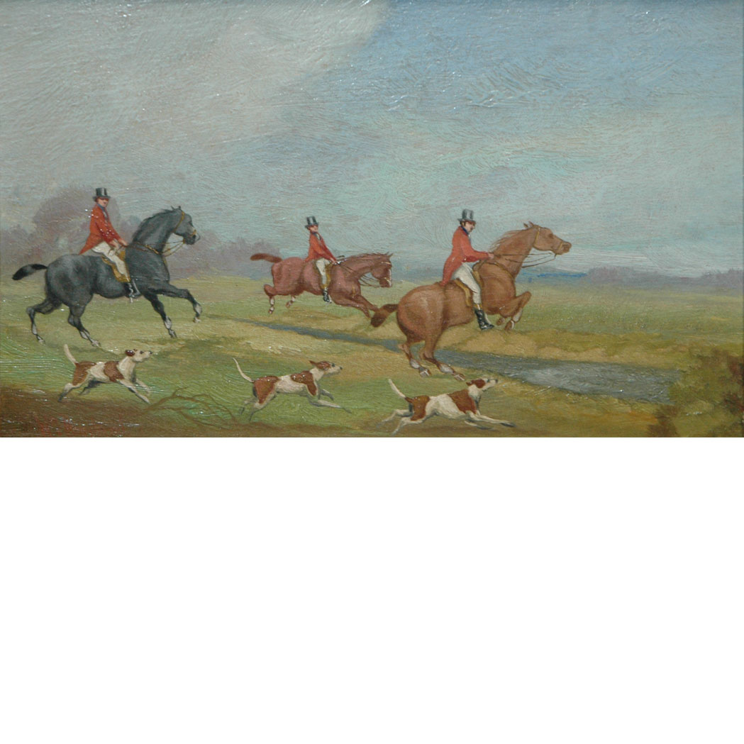 Appraisal: W Rowland English th Century Fox Hunt The Start Full