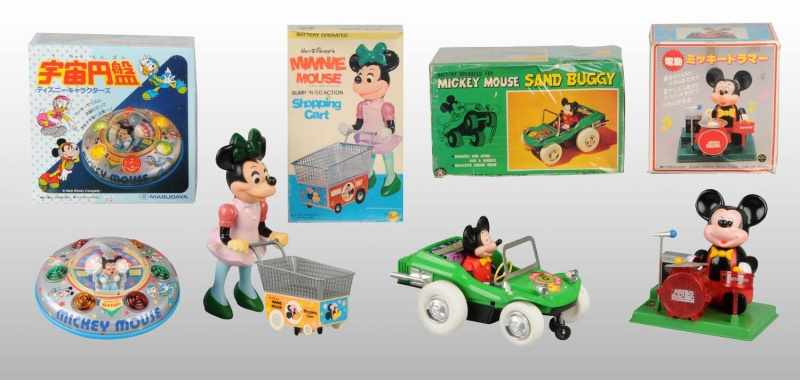 Appraisal: Lot of Walt Disney Character Battery-Op Toys Description Contemporary Made