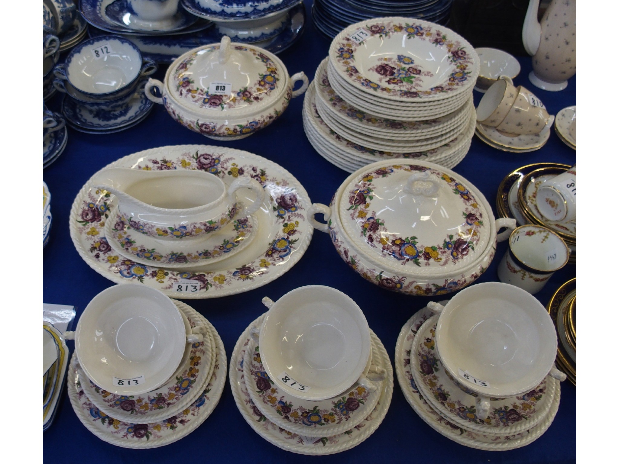 Appraisal: Royal Cauldon Trentham dinner service for six