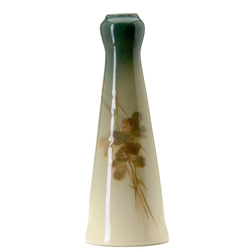 Appraisal: ROSEVILLE Rozane Royal Light tapered vase with bulbous rim painted