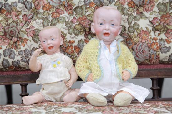 Appraisal: TWO KAMMER AND REINHARDT KAISER BABY CHARACTER DOLLS Germany late