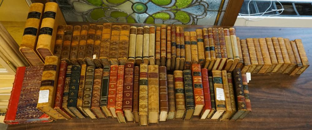 Appraisal: Sixty-Eight Volumes of mostly Leather-Bound Books